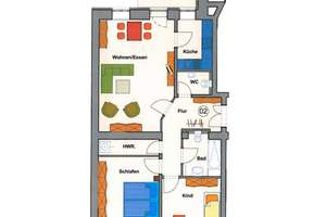 Leipzig-Zentrumsnah: Denkmalgeschützte 3-Zimmer-Wohnung mit Balkon – 4315 Volkmarsdorf, Leipzig – Vorschaubild 8