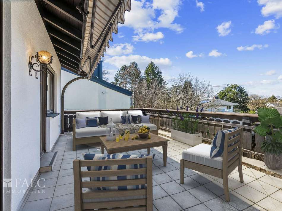 Visualisierung: Großer Balkon