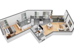 Luxus-Neubau 2 Zimmer Wohnung (A+) inkl. Stellplatz. 0% Provision! HAMM ZENTRUM – Südstraße 45, 59065 Mitte, Hamm – Vorschaubild 17