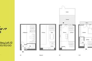 Schwabing-West: Neubau-Gallery Loft mit Terrasse und Garten – Barbarastraße 2J, 80797 Schwere-Reiter-Straße, München – Vorschaubild 2