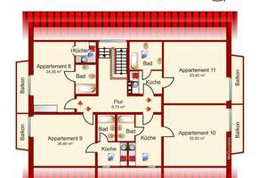 Mehrfamilienhaus mit 11 Wohnungen ca. 527 m², Grundstück 1.024 m² Keller, Garagen – Die vollständige Adresse der Immobilie erhältst du vom Anbieter., 82467 Garmisch-Partenkirchen – Vorschaubild 16