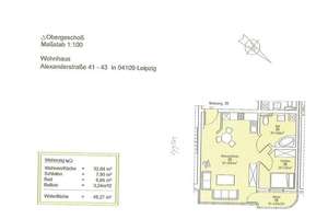 1,5-Zimmer-Apartment mit Balkon im Zentrum-West Leipzig – Alexanderstraße 43, 4109 Zentrum-West, Leipzig – Vorschaubild 9