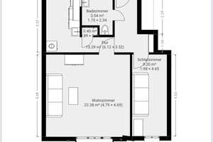 Zentral gelegene teilmöblierte 2 Zimmer Wohnung in Exzellente Lage in Schöneberg (Ku'damm Nähe) – Barbarossastraße 27, 10779 Berlin – Vorschaubild 8