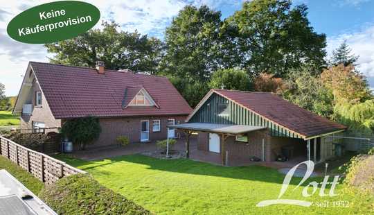 Bild von +++ Erstklassig gepflegt - toller Garten - Garage/Werkstatt - idyllische Randlage von Augustfehn +++