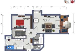 Helle 3-Zimmer-Eigentumswohnung mit Südwestbalkon und Tiefgaragenstellplatz in Bonn – Die vollständige Adresse der Immobilie erhältst du vom Anbieter., 53125 Brüser Berg, Bonn – Vorschaubild 22