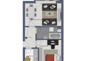 Gut geschnittene, vermietete 2-Zimmer-Wohnung in Bürgerfelde zu verkaufen! – Die vollständige Adresse der Immobilie erhältst du vom Anbieter., 26127 Innenstadt, Oldenburg (Oldenburg) – Vorschaubild 2