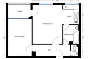 Bezugsfreie  2-Zimmer Wohnung mit Wintergarten und Parkplatz – Bundesallee 182, 10717 Wilmersdorf, Berlin – Vorschaubild 20