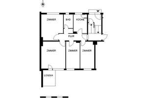 Ihre neue Wohnung: praktische 5-Zimmer-Wohnung – St.-Gotthard-Straße 23, 28325 Tenever, Bremen – Vorschaubild 2