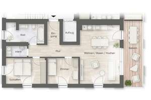 ** Moderne 3-Zimmer-Wohnung mit großem Südbalkon im KfW-40-Neubau ** – Kohlenstraße 23, 4107 Zentrum-Südost, Leipzig – Vorschaubild 16