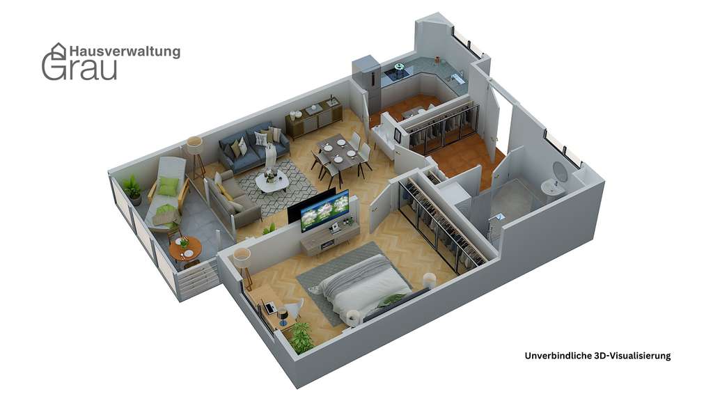 Immobilie in Putzbrunn - Bezugsfreie Senioren-Wohnung mit 61 qm (barrierefrei) – Betreutes Wohnen in schöner Park-Residenz - Bild 2