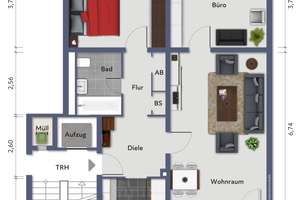 Krefeld - Bismarck: Wohnen mit Ausblick! Vermiete 3. Zimmer Wohnung im 7. OG mit Aufzug! – Die vollständige Adresse der Immobilie erhältst du vom Anbieter., 47799 Cracau, Krefeld – Vorschaubild 20