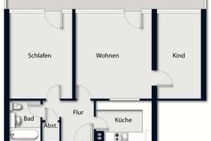 Etage 6! Attraktive Rheinblick-Wohnung in bester Lage von Köln-Rodenkirchen – Die vollständige Adresse der Immobilie erhältst du vom Anbieter., 50996 Rodenkirchen (Ortsteil), Köln – Vorschaubild 7
