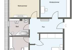 Attraktive 3-Raum-Wohnung in Uni-Nähe – Die vollständige Adresse der Immobilie erhältst du vom Anbieter., 1219 Strehlen, Dresden – Vorschaubild 8