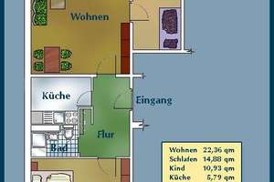 Gemütliche 3-Zimmer-Wohnung mit Balkon – Zöllnerstr. 3, 1307 Johannstadt-Süd, Dresden – Vorschaubild 2