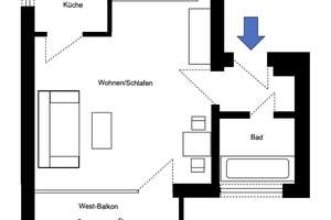 Schönes Apartment mit sonniger Loggia und Waldblick - frei / ohne Provision – Die vollständige Adresse der Immobilie erhältst du vom Anbieter., 81475 Fürstenried-West, München – Vorschaubild 9