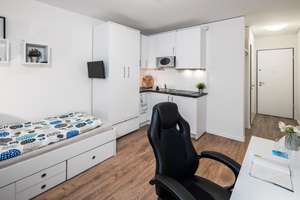 Komplett möbliertes, modernes Studentenapartment (18 qm) – Hammer Straße 10, 22041 Marienthal, Hamburg – Vorschaubild 2