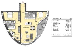 Schöne 4-Zimmer-Wohnung im Oval direkt am Traditionsschiffhafen – Die vollständige Adresse der Immobilie erhältst du vom Anbieter., 20457 HafenCity, Hamburg – Vorschaubild 28
