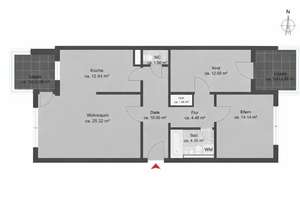Helle 3-Zimmer-Wohnung mit 2 Loggien & Aufzug in ruhiger Lage – provisionsfrei – Die vollständige Adresse der Immobilie erhältst du vom Anbieter., 81476 Forstenried, München – Vorschaubild 10