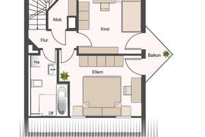 Traumhafte 3-Zi.-Dachgeschosswohnung über 2 Etagen in Trudering – Die vollständige Adresse der Immobilie erhältst du vom Anbieter., 81825 Gartenstadt Trudering, München – Vorschaubild 11