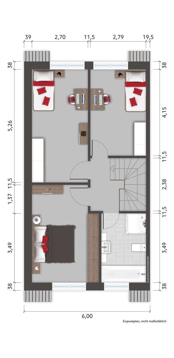 Grundriss Obergeschoss