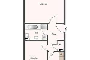 vermietete 2 Zimmer Eigentumswohnung in schöner Lage von Schnelsen – Die vollständige Adresse der Immobilie erhältst du vom Anbieter., 22457 Schnelsen, Hamburg – Vorschaubild 14