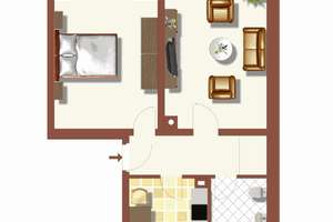 Schöne Wohnung sucht Mieter: interessante 2-Zimmer-Wohnung mit Küche und Balkon – Meistersingerstr. 30, 45307 Leithe, Essen – Vorschaubild 7