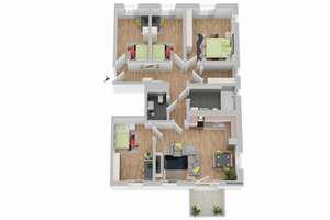 WBS Typ B benötigt! - 5-Zimmer Wohnung mit offenem Wohn- und Essbereich im Neubau Brantheke