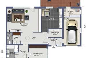 ***Gepflegte Doppelhaushälfte mit großem Wintergarten, Terrasse, Garten und Garage*familienfreundlic – Die vollständige Adresse der Immobilie erhältst du vom Anbieter., 28755 Aumund-Hammersbeck, Bremen – Vorschaubild 3