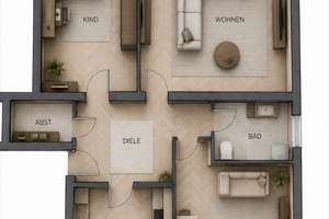 Wohnkomfort auf ganzer Linie – modernisierte 3-Zimmer-Wohnung in Köln-Nippes – Die vollständige Adresse der Immobilie erhältst du vom Anbieter., 50739 Weidenpesch, Köln – Vorschaubild 14