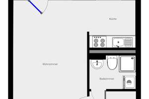 Achtung*Mit Singleküche*1-Zimmer-Wohnung*Balkon*Dusche*Im Hochparterre! – An der Kotsche 4, 4207 Lausen-Grünau, Leipzig – Vorschaubild 12