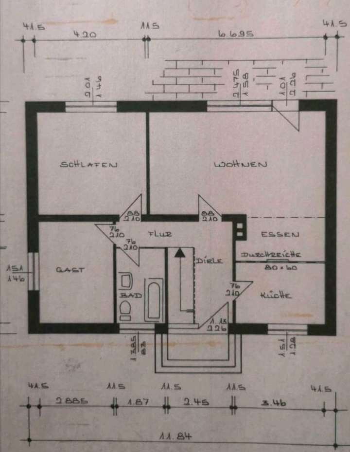 Grundriss Wohnbereich