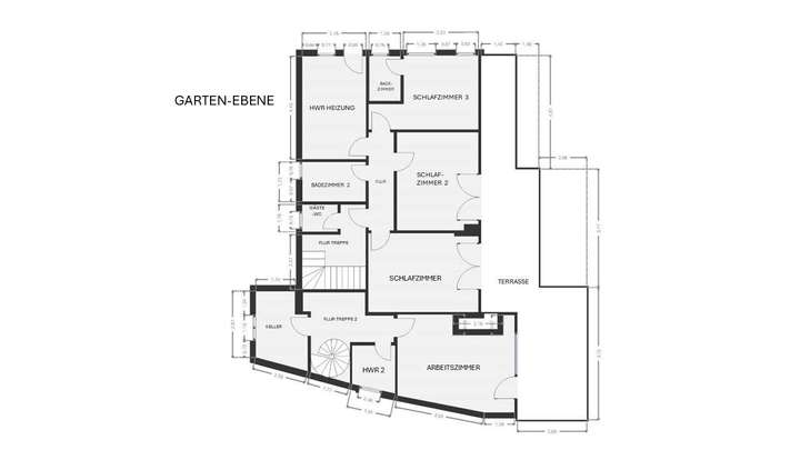 Grundriss Garten-Ebene