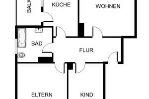 Preiswerte 2,5-Zimmer-Wohnung in Stadtlage – Lüttenwiese 15, 44328 Alt-Scharnhorst, Dortmund – Vorschaubild 3