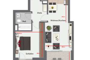 Moderne 2-Zi.-Wohnung in zentraler und ruhiger Lage von Junkersdorf – Die vollständige Adresse der Immobilie erhältst du vom Anbieter., 50858 Junkersdorf, Köln – Vorschaubild 14