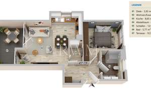 Sonderabschr. AfA 5% - Zentral gelegene 2,5-Zimmer-Neubau-Wohnung mit Terrasse & Garage in Feuerbach – Die vollständige Adresse der Immobilie erhältst du vom Anbieter., 70469 Feuerbach-Mitte, Stuttgart – Vorschaubild 21