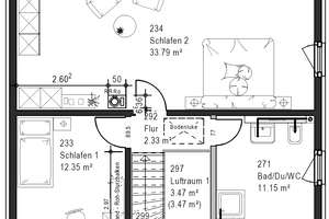 Traumlage am Waldrand: EFH Toskana-Bauweise am Brackweder Villenberg, Blick Mordegge, provisionsfrei – Windfang 15a, 66347 Brackwede, Bielefeld – Vorschaubild 27