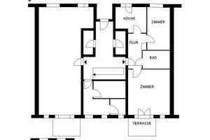 Attraktive 2-Zimmer-Erdgeschoss-Wohnung – Ortstr. 21 h, 28237 Lindenhof, Bremen – Vorschaubild 2