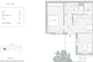 2-Zimmer-Hochparterre in Kleinschen Höfe (2020 Baujahr) – Hügelstraße 87, 64283 Mitte, Darmstadt – Vorschaubild 14