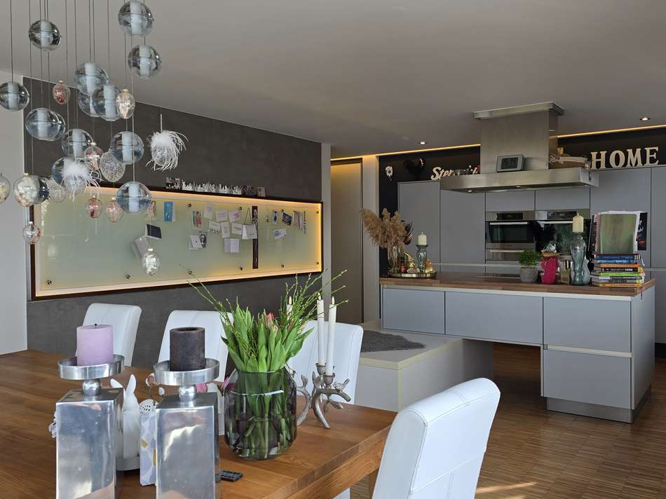 Küche und Essbereich...