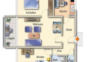 3-Zi. Eigentumswohnung 
mit Tiefgaragenstellplatz
in Neu-Ulm/Ludwigsfeld – Die vollständige Adresse der Immobilie erhältst du vom Anbieter., 89231 Neu-Ulm – Vorschaubild 20