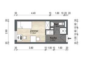 Tolles 1 Zimmer-Apartment in Mainz mit Pantryküche, saniert incl. Strom – Richard Schirrmann Str. 8, 55122 Hartenberg-Münchfeld, Mainz – Vorschaubild 9