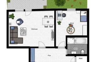 Gepflegte 3-Zimmer-Erdgeschosswohnung mit Terrasse und Stellplatz in Bielefeld-Mitte – Die vollständige Adresse der Immobilie erhältst du vom Anbieter., 33602 Mitte, Bielefeld – Vorschaubild 11