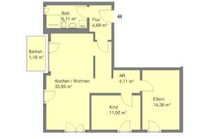 Zweitbezug - Hell durchflutete 3-Zimmer-Wohnung mit Balkon – Am Röthenbacher Landgraben 13, 90451 Röthenbach Ost, Nürnberg – Vorschaubild 12