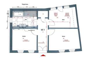 Hochwertige 2 ZKB mit Terrasse in bester Altstadtlage – Die vollständige Adresse der Immobilie erhältst du vom Anbieter., 99084 Altstadt, Erfurt – Vorschaubild 4