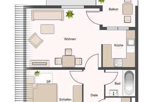 Stilvoll modernisiert: 2-Zimmer-Dachgeschosswohnung in Mannheim – Pigagestraße 6, 68219 Rheinau, Mannheim – Vorschaubild 10