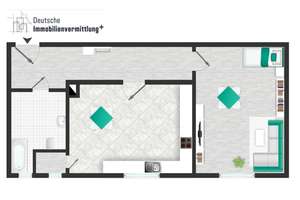 Schöne, geräumige 2- Zimmer Wohnung in Hannover, Groß-Buchholz – Die vollständige Adresse der Immobilie erhältst du vom Anbieter., 30655 List, Hannover – Vorschaubild 9