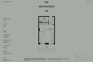 1-Zimmer-Neubauwohnung mit Terrasse und bodentiefen Fenstern im Erstbezug – Weimarer Straße 1, 10625 Charlottenburg, Berlin – Vorschaubild 14