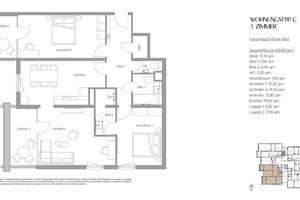 Exklusive 3,5-Zimmer-Wohnung mit 2 Loggien, EnSuite-Bad und XXL-Wohnküche – Isartalstraße 45a, 80469 Dreimühlen, München – Vorschaubild 13