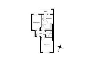Nahe HSD: Teilmöblierte 2-Zimmer-Wohnung mit Einbauküche und Südbalkon in Derendorf – 40476 Derendorf, Düsseldorf – Vorschaubild 11