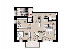 Helle, zentrumsnahe 2,5 Zimmer Wohnung mit hochwertiger Einbauküche in der Erphostrasse. Südlage. – Die vollständige Adresse der Immobilie erhältst du vom Anbieter., 48145 Mauritz-West, Münster – Vorschaubild 4